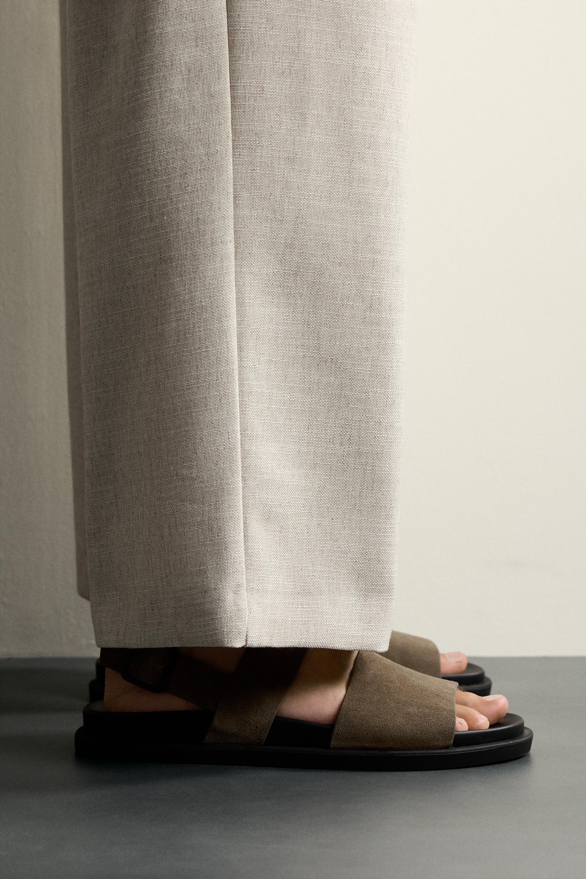 SANDALES EN CUIR À BRIDES